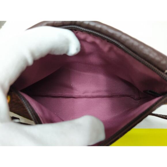 Coach Legacy Brown Pebbled Leather Turnlock Zipper Closure Wristlet -Coin Wallet - Picture 11 of 12